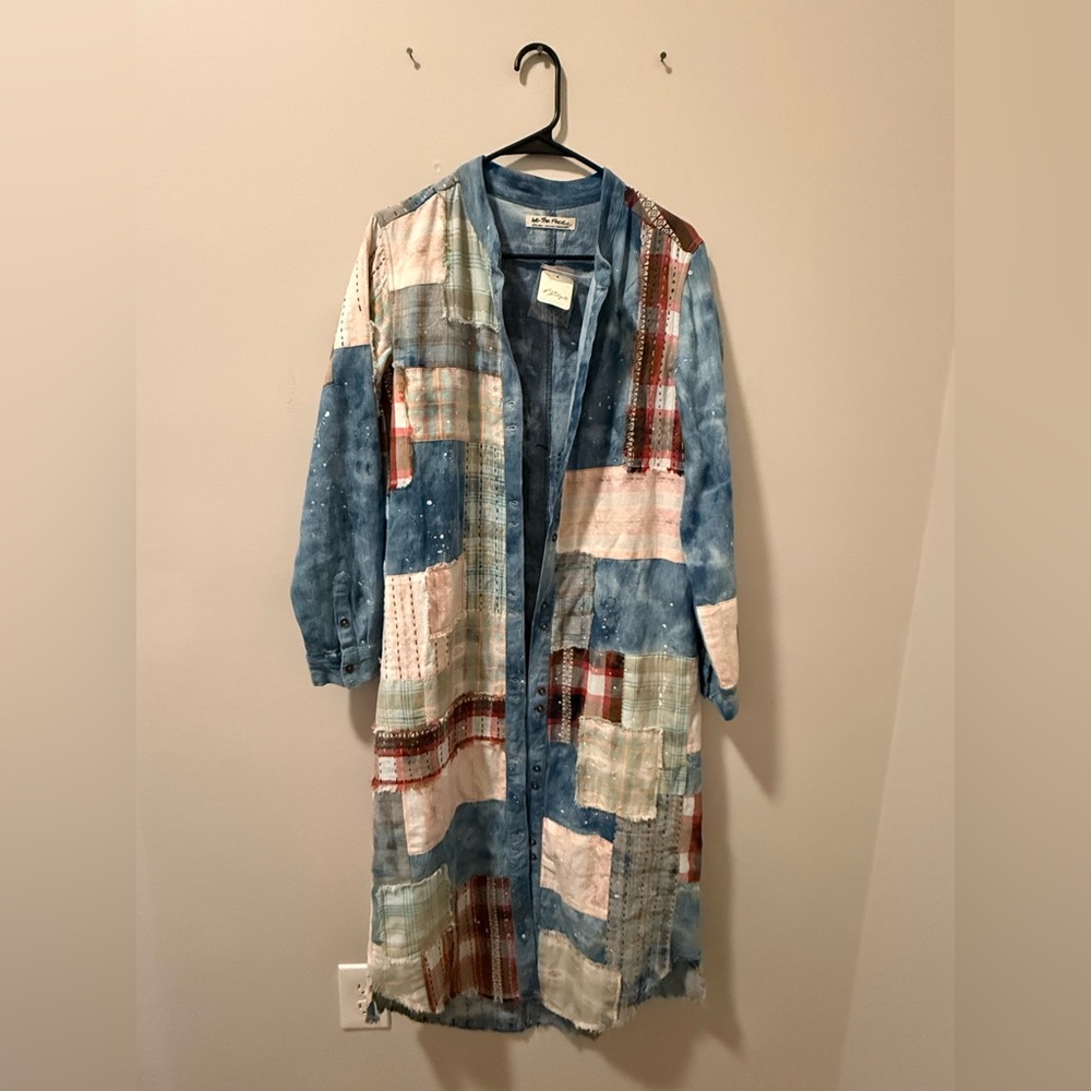 We The‎ Free Multicolor Patchwork long coat NWT - image 1